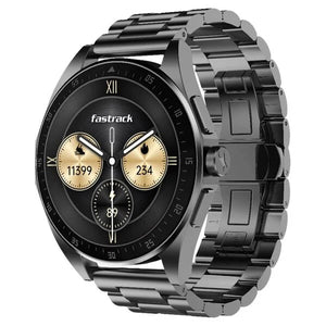 Fastrack Radiant FX1 Luxury Metal Smartwatch with 3.6 cm AMOLED Display, SingleSync BT Calling, Functional Crown 38123qm01 - KRISHNA WATCH COMPANY