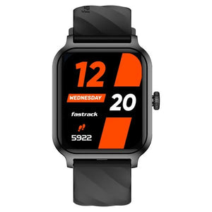 Fastrack Rave FX2 with 4.64 cm UltraVU HD Display, SingleSync BT Calling, Functional Crown with Black Strap 38138pp01 - KRISHNA WATCH COMPANY