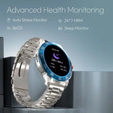 Fastrack Magnus FX3 Luxury Metal Smartwatch Premium Top Ring Design comes with High Definition 3.7 cm UltraVU Display 38143km01