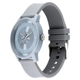 Fastrack Y2K Analog with Icy Blue Dial Silicon Strap Watch for Guys - 38145PP12W