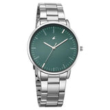 Fastrack Stunners X Quartz Analog Green Dial Stainless Steel Strap Watch For Guys 38159sm03