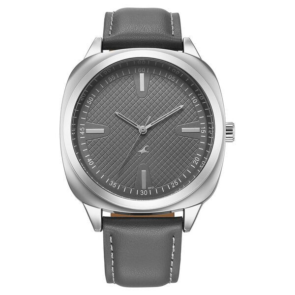 Fastrack Stunners X Quartz Analog Grey Dial Watch For Guys - 38161SL01