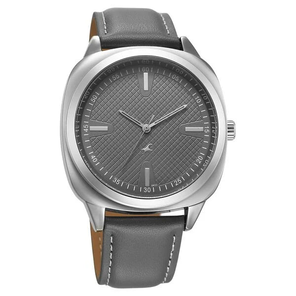 Fastrack Stunners X Quartz Analog Grey Dial Watch For Guys - 38161SL01 - KRISHNA WATCH COMPANY