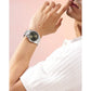 Fastrack Stunners X Quartz Analog Green Dial Stainless Steel Strap Watch For Guys 38162sm02