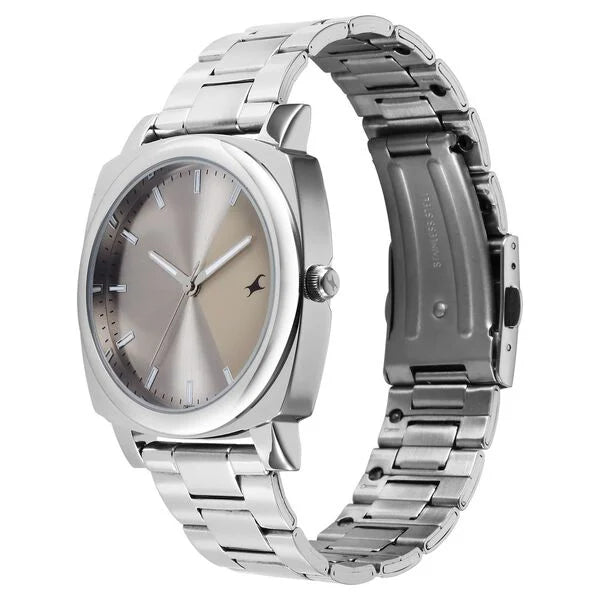Fastrack Stunners Steel Strap Watch For Guys - 38164SM02 - KRISHNA WATCH COMPANY