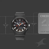 Fastrack Streetstyle Quartz Digital Black Dial Black PU Strap Watch For Guys 38171pp01