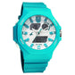 Fastrack Streetstyle Silver Dial Teal PU Strap Watch For Guys 38171pp02