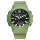 Fastrack Streetstyle Quartz Digital Black Dial Green PU Strap Watch For Guys 38171pp03