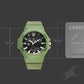 Fastrack Streetstyle Quartz Digital Black Dial Green PU Strap Watch For Guys 38171pp03