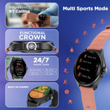 Fastrack VOX Pro Smartwatch 3.5CM Ultra Vu Display, Offline Voice Commands, Functional Crown, HRM, Multiple Menu Styles - 38178PP03K - KRISHNA WATCH COMPANY