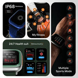 Fastrack Navstar Smartwatch 1.85" inch AMOLED Display, AI Chat, AI Watchface - 38188pp02k