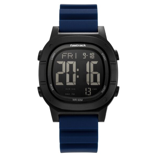 Fastrack StreetStyle Unisex Jet Blue Digital Watch - 38200PP05