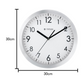 Titan Metallic Silver Wall Clock with Brushed Case - 30 cm x 30 cm (Medium) NCW0006MA01A