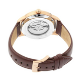 TITAN Automatic Watch with Silver White Dial & Brown Strap 90110WL03