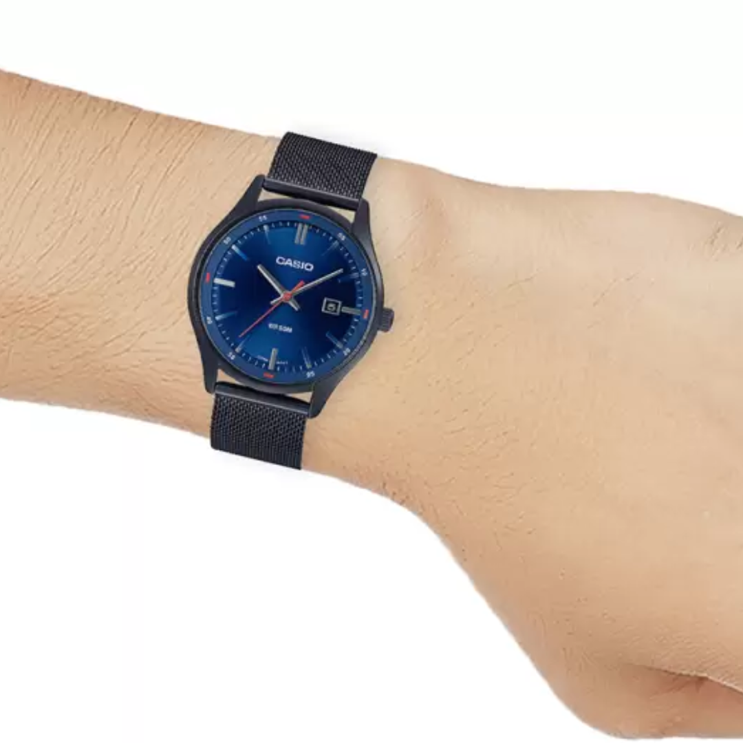 CASIO Black IP Men's Watch ENTICER MTP-E710MB-2AVDF - A2104