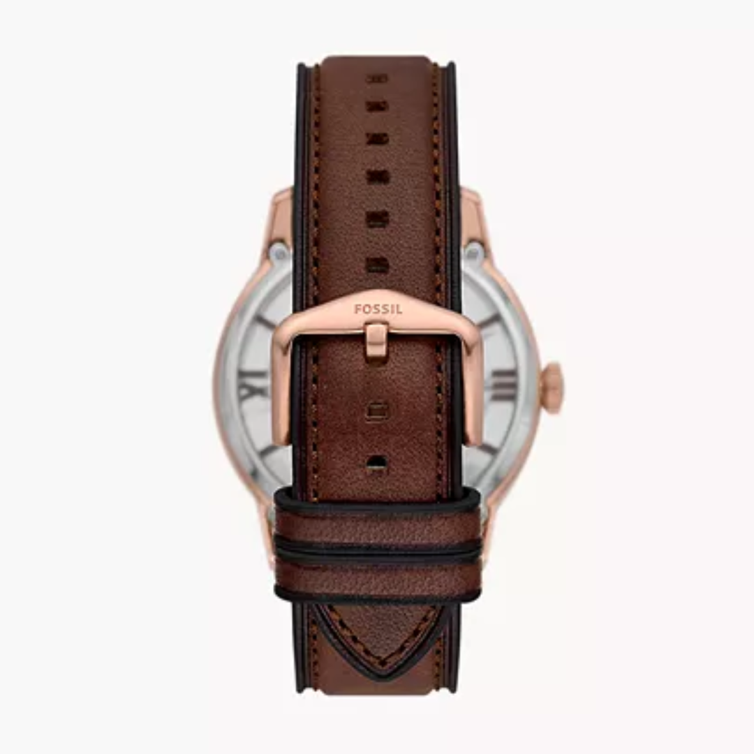 FOSSIL Townsman Automatic Brown Leather Watch ME3259