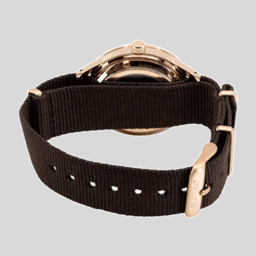 Seiko Presage Male Black Analog Leather Automatic Watch SSA426J1