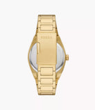 FOSSIL Everett Three-Hand Date Gold-Tone Stainless Steel Watch - FS5965