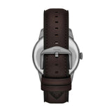 Fossil Townsman Brown Quartz Leather Watch FS6191