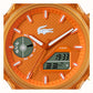 Lacoste LC33 Dual-Display Multifunction  Orange Silicone Strap 2011431