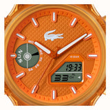 Lacoste LC33 Dual-Display Multifunction  Orange Silicone Strap 2011431