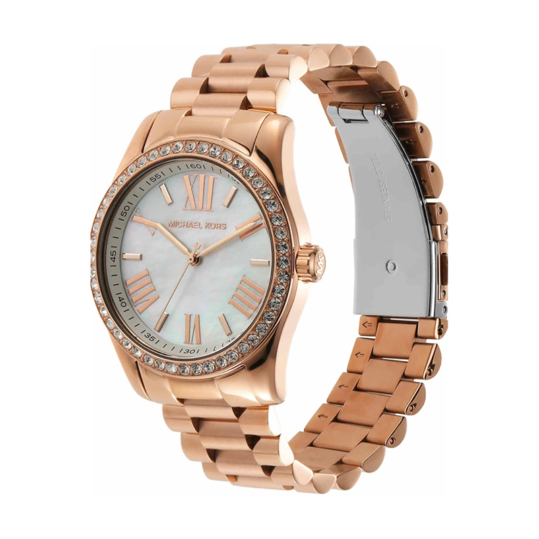 Michael Kors Lexington Analog Watch for Women With Bracelet & Earrings MK1088SET