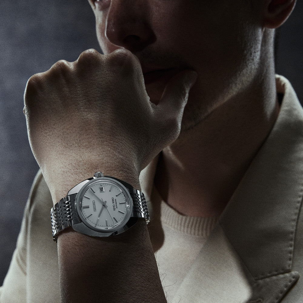 Seiko King Seiko ‘White’ 6L 1969 Re-Interpretation - SJE109J1 - KRISHNA WATCH COMPANY