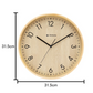 Titan Wooden Wall Clock with Dark Brown Dial W0023WA02A