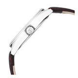 Titan Workwear Brown Dial Analog Leather Strap Watch Men 1866SL02