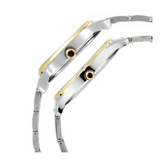 Titan Bandhan Silver White Dial Stainless Steel Pair Watch 17752481BM01