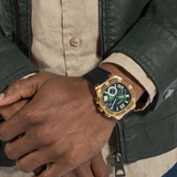 Guess Men's Black Gold Multi-function Watch - GW0571G3 - KRISHNA WATCH COMPANY