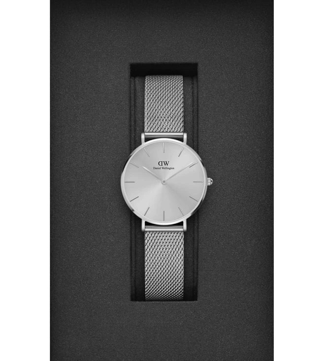 Daniel Wellington 腕時計 Petite Unitone Silver 32 DW00100468 Petite Sterling - Small women's silver watch - 32mm | DW