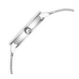 Titan Purple Style Up Quartz Analog Mother Of Pearl Dial Stainless Steel Strap Watch for Women 95238SM01