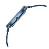 Titan Slimline Quartz Analog Mother Of Pearl Dial Blue Stainless Steel Strap Watch for Women 95180QM01