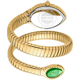 Just Cavalli Unica Snake Women Dark Green Dial Watch JC1L322M0035
