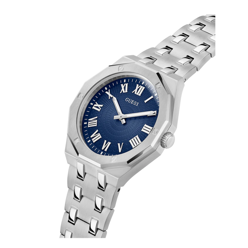 Guess Men's Silver Tone Analog Watch GW0575G4 - KRISHNA WATCH COMPANY