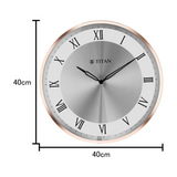 TITAN Classic Rose Gold Wall Clock - W0057MA01 - KRISHNA WATCH COMPANY