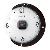 Wooden Half Moon Wall Clock with Glass Dial - 31 cm x 32 cm (Medium) W0033WA01