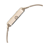 Titan Slimline Quartz Analog Mother Of Pearl Dial Rose Gold Stainless Steel Strap Watch for Women 95181WM01