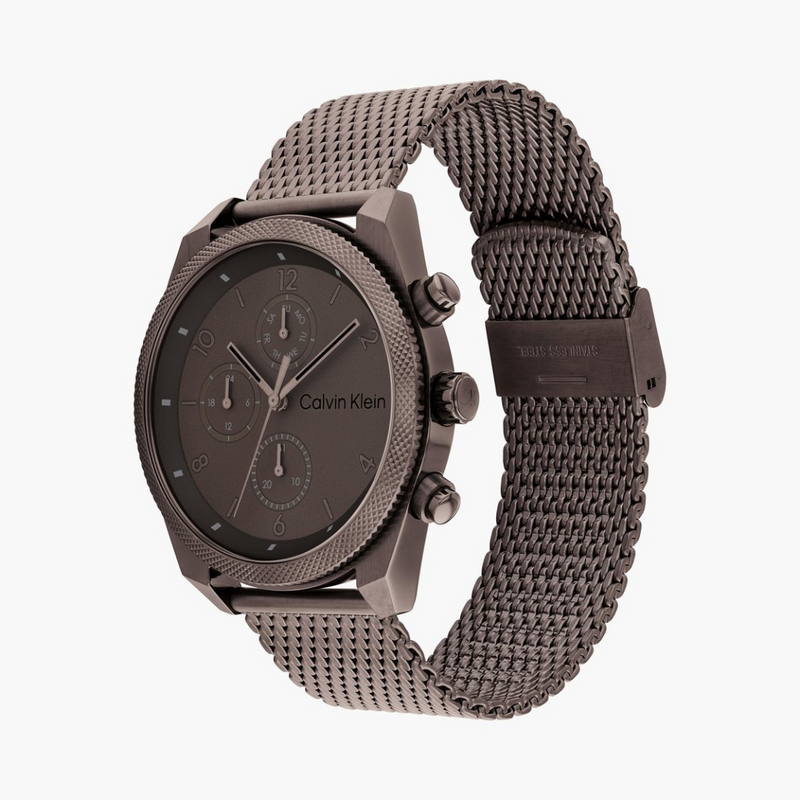 Calvin Klein Impact Multifunction Brown Round Dial Men's Watch - 25200361