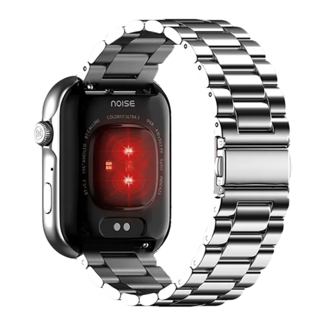 Noise Colorfit Ultra 3 Silver Chain with Bluetooth Calling KRISHNA WATCH COMPANY