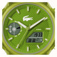Lacoste LC33 Dual-Display Multifunction  Green Silicone Strap 2011432