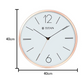 Titan Gold Wall Clock with Silent Sweep Technology - W0058MA01
