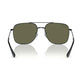 RAY-BAN Green Polarized Aviator Unisex Sunglasses 0RB3722I0025859