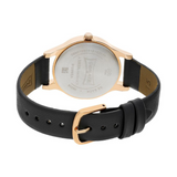 Sonata Blush Anthracite Dial Women Watch With Leather Strap 8123WL01 - KRISHNA WATCH COMPANY