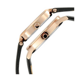 Titan Bandhan Silver White Dial Leather Pair Watches  NP17732603WL01