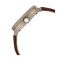 Titan Grandmaster White Dial Quartz Analog Leather Strap Watch for Men 1828QL02