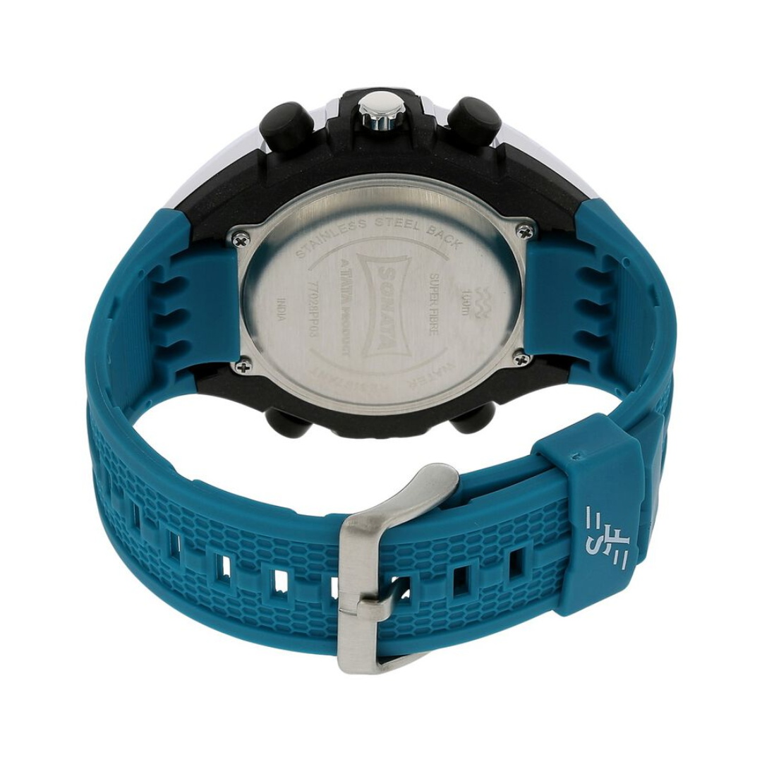 Black Dial Blue Plastic Strap Watch NH77028PP03J DD950 Krishna