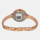 Timex Women Brass Embellished Dial & Bracelet Style Straps Analogue Watch TWEL12825