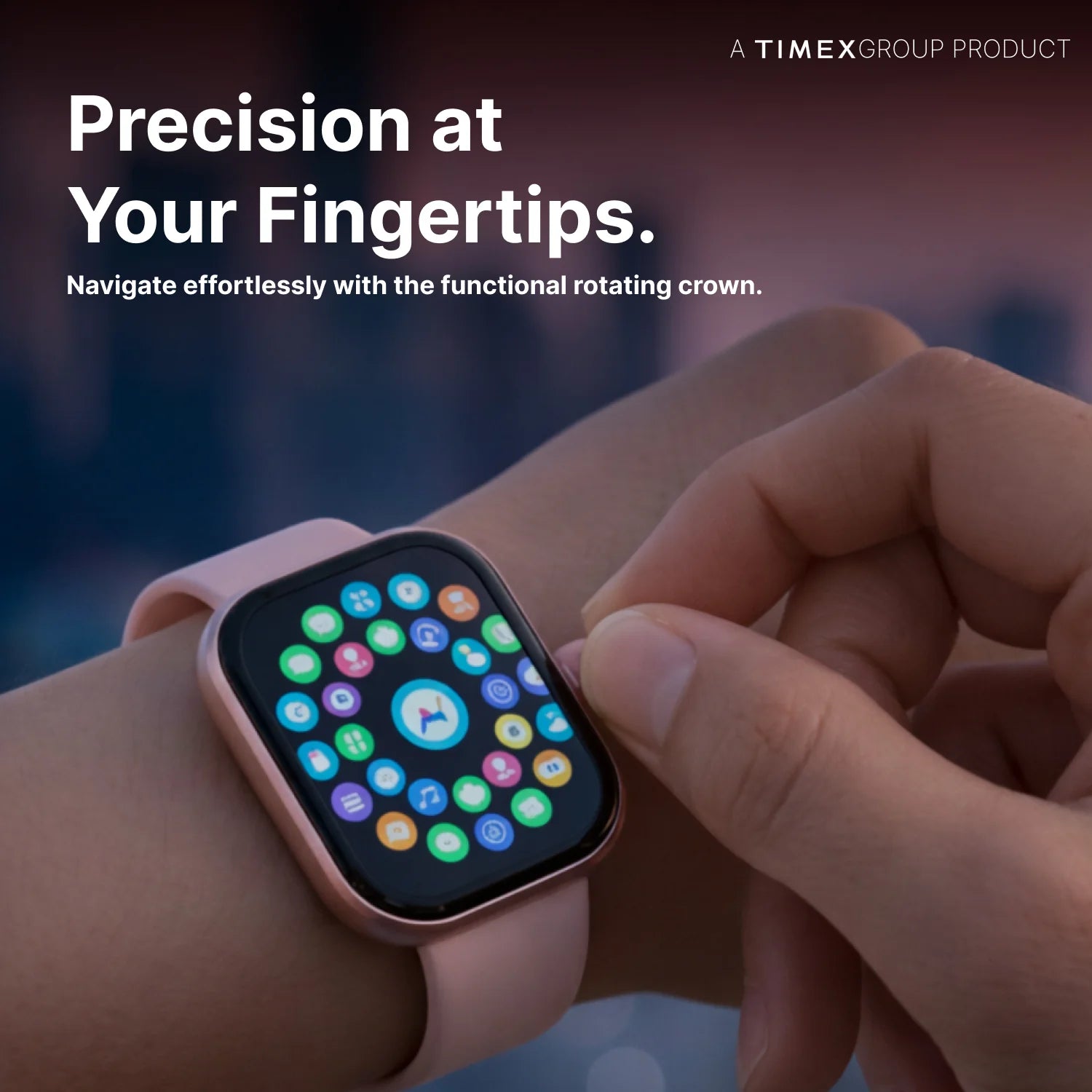 TIMEX iConnect Arc+ Smartwatch with 2.01 Inch IPS Display with BT Calling Smartwatch for Unisex - TWIXW1601T